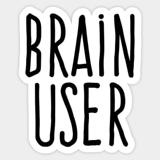 Brain user Sticker